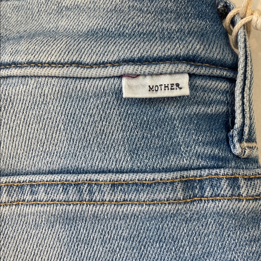 Mother The Insider Crop Step Fray Jeans – Limited Edition Wash, Size 24 (NWT) - Picture 11 of 13